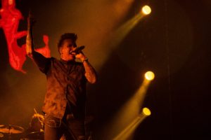 Jacoby Shaddix, vocalista de Papa Roach. Foto de Alejandro Valencia Carmona.